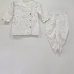 MASTARANG Boys Ethnic Motifs Printed Kurta with Dhoti Pant image 2