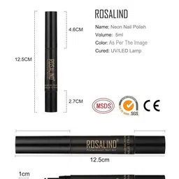 ROSALIND UV LED Light to Cure Gel Pen Nail Polish 5 ml - Shade 21 image 4