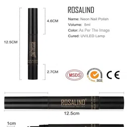 ROSALIND UV LED Light to Cure Gel Pen Nail Polish 5 ml - Shade 27 image 4