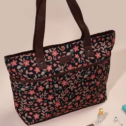 Happening Hippo Floral Printed Structured Handheld Bag-picture-33