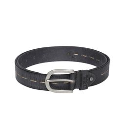 Flying Machine Men Black Solid Leather Belt-picture-28