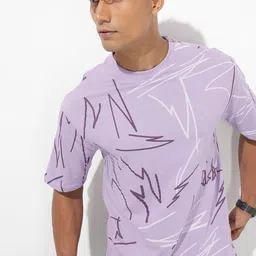 The Roadster Life Co. Printed Drop-Shoulder Sleeves Pure Cotton Relaxed Fit T-shirt-picture-21
