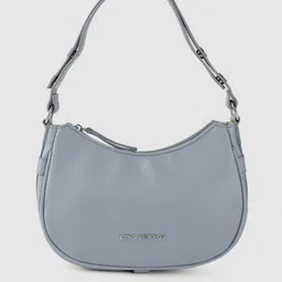 Lino Perros Women Grey Solid Structured Baguette Bag-picture-11