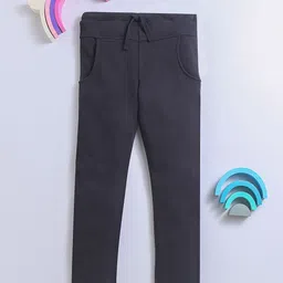 Nino Bambino Boys Black Solid Pure Cotton Track Pants-picture-34