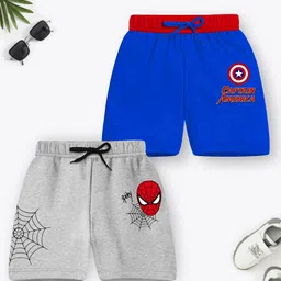 YK Marvel Boys Pack Of 2 Printed Avengers Shorts-picture-34