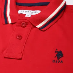 U.S. Polo Assn. Polo Collar Pure Cotton Slim Fit T-shirt image 3