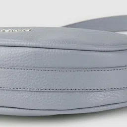 Lino Perros Women Grey Solid Structured Baguette Bag image 5