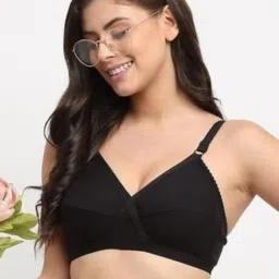 Friskers Black Non-padded Bra image 1