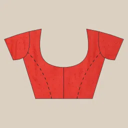 Kalakari India Beige Cotton Printed Saree With Unstitched Blouse image 3