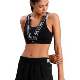 Puma Black Under Wired Non Padded Sports Bra-picture-13
