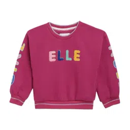Elle Kids Magenta Regular Fit Sweatshirt-picture-16