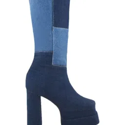 TRYME Women's Blue Casual Booties image 3