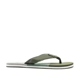 Woodland Men's Olive Green Flip Flops-image-9