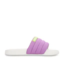 United Colors of Benetton Women's PUFFY Lilac Slides-picture-42