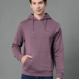Red Tape Mauve Regular Fit Hooded Sweatshirt-image-8