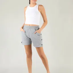 Chkokko Grey Cotton Shorts image 5
