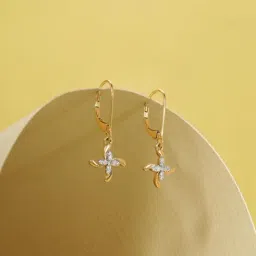 Mia by Tanishq 14k (585) Diamond Yellow Gold Earrings for Women-picture-12