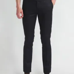 Arrow Blue Slim Fit Trousers-picture-41