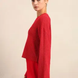Vero Moda Red Regular Fit Sweater image 3