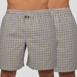 VIP Multicolor Relaxed Fit Check Boxers - Pack of 2-picture-12