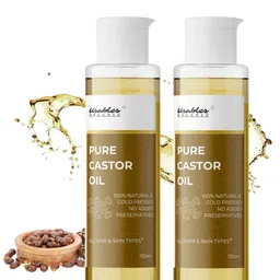 Usables ORGANIC Set Of 2 100% Pure Castor Oil For Hair Growth & Skin - 100 ml Each-image-3