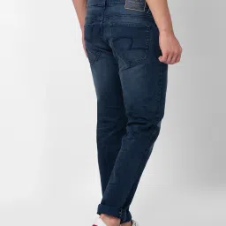 Spykar Blue Cotton Regular Fit Jeans image 2