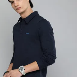 R.Code by The Roadster Life Co. Men Solid Pullover Sweatshirt image 1