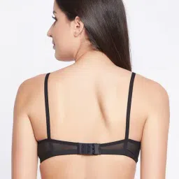 Clovia Black Printed Full Coverage Bra image 2