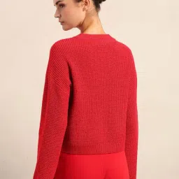 Vero Moda Red Regular Fit Sweater image 2