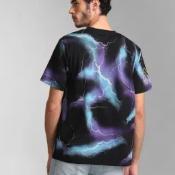 Kazo Multicolor Regular Fit Printed Unisex Crew T-Shirt image 2