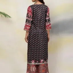 Biba Coral Printed Straight Kurta image 2