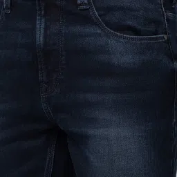 Spykar Dark Blue Cotton Regular Fit Jeans image 4