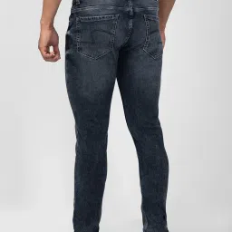 Spykar Dark Grey Cotton Slim Fit Jeans image 2