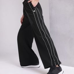 HRX by Hrithik Roshan Women Contrast Piping Rapid-Dry Flared Training Track Pants-image-0