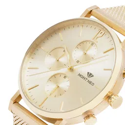 MONT NEO Men Embellished Dial & Bracelet Style Straps Analogue Watch 7004M-B2208 image 2