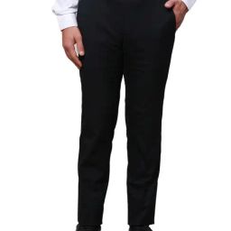 Raymond Black Slim Fit Trousers-picture-25