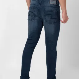 Spykar Bluish Grey Cotton Super Slim Fit Jeans image 2