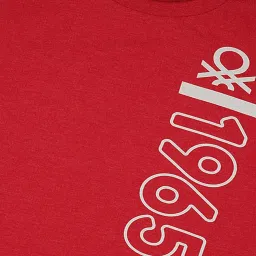 United Colors of Benetton Kids Red Regular Fit T-Shirt image 3