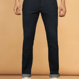 Wrangler Millard Dark Blue Regular Fit Lightly Washed Jeans-image-54