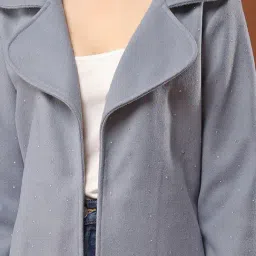 aarke Ritu Kumar Grey Embellished Trench Coat image 4