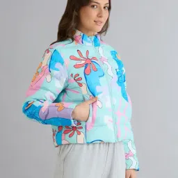 Skechers Multicolor Regular Fit Printed Jacket image 4