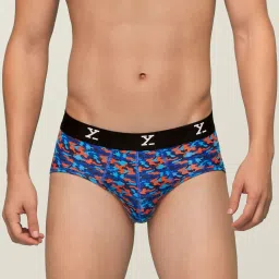 XYXX White & Blue Printed Briefs (Pack of 2) image 2