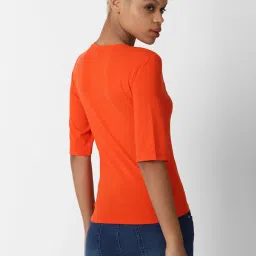 Forever 21 Orange Regular Fit Top image 2