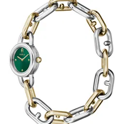 Furla Women Green Dial & Multicoloured Stainless Steel Bracelet Style Straps Digital Watch image 5