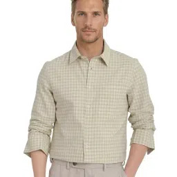 Rare Rabbit Green Regular Fit Checks Shirt-picture-31