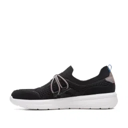 Clarks Women's Ezera Run Black Walking Shoes image 3