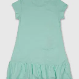 United Colors of Benetton Kids Blue Cotton Dress image 2