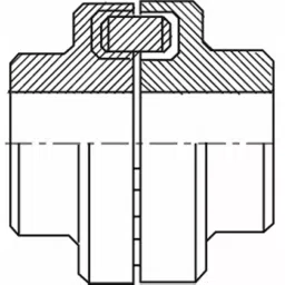 Mitsuboshi Nomex E Type Chan Coupling Overall Length 123.5 mm, Max Torque 294 Nm, 6000 RPM, E112 image 2