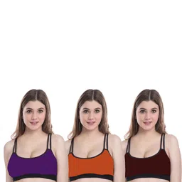 Samvar Multi Cotton Non-Wired Non Padded Minimizer Bra image 4