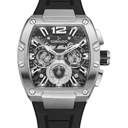 TORNADO Men Embellished Dial & Bracelet Style Straps Analogue Multi Function Watch T23105-SSBB-picture-25
